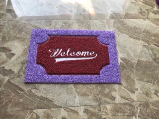 Thảm sợi mì welcome
