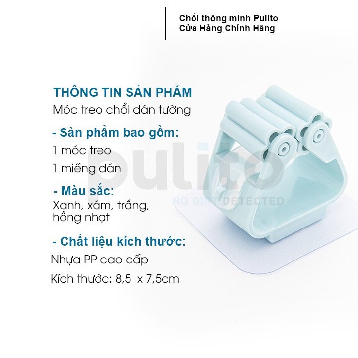 Móc treo cây lau , chổi lau dán tường chịu lực cao tiện lợi cho gia đình bạn