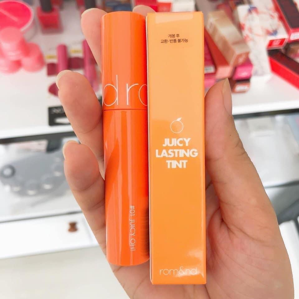 [ 01 Juicy Oh ] Son Tint Lì Romand Juicy Lasting Tint - Cam Sáng | BigBuy360 - bigbuy360.vn