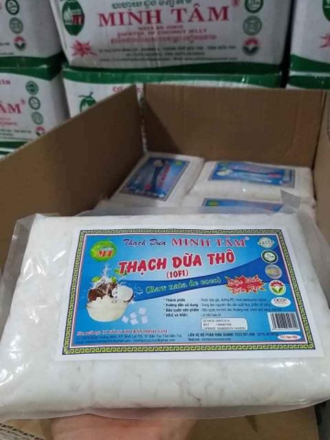 1kg thạch dừa ép khô Minh Tâm tặng kèm hương