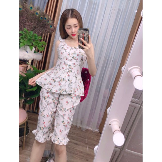 [ HOT - XẢ KHO từ 39k/bộ ] Đồ Ngủ Pijama ,Đồ Mặc Nhà chất Kate Thái , Lụa Hàn, Satin Cao Cấp có kèm quà tặng 01 đôi tất