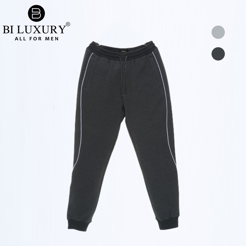 Quần thể thao nam Biluxury kiểu jogger 4QNIT010 trẻ trung chất nỉ mềm thân thiện với làn da