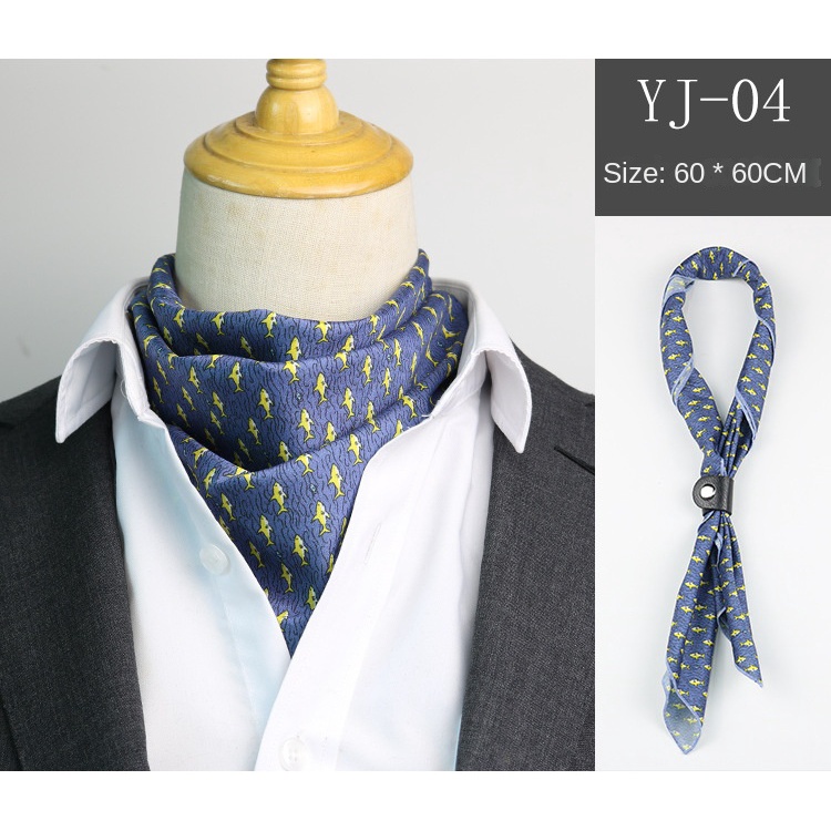 Khăn Choàng Cổ Vải Jacquard Dệt Thời Trang Xuân Thu Cho Nam Giới