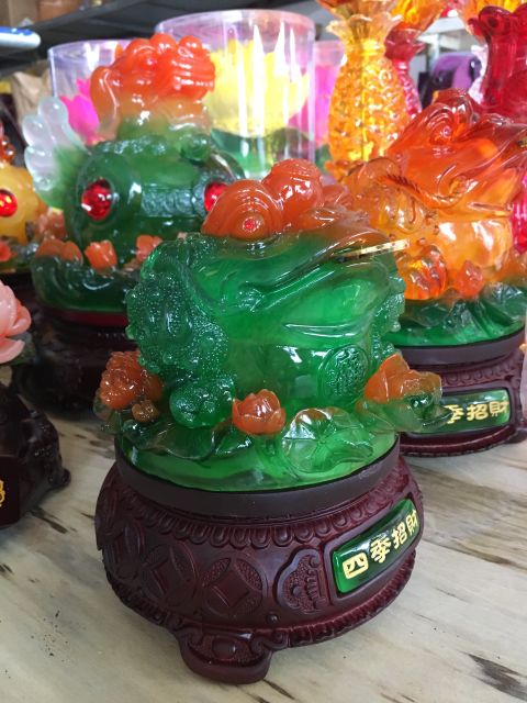 Cóc (Tỳ Hưu) Đế Gỗ Xoay Cao 20cm