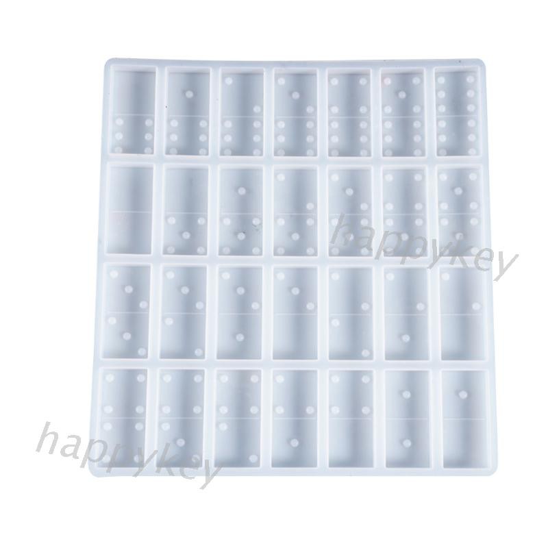 Khuôn silicon tự làm quân cờ Domino thủ công