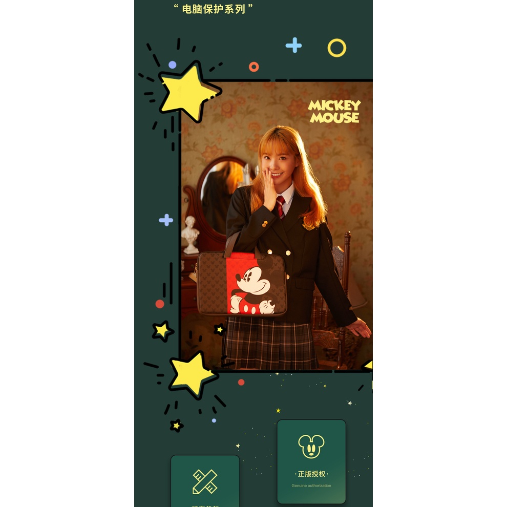 TÚI XÁCH LAPTOP HÌNH MICKEY ĐỎ