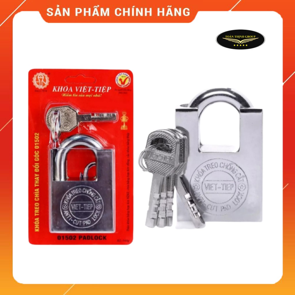 Ổ Khóa Cửa Việt Tiệp Chống Cắt 50mm  - 60mm  Chính Hãng. Chất Liệu Hợp Kim Cao Cấp 4 Chìa Siêu Bền