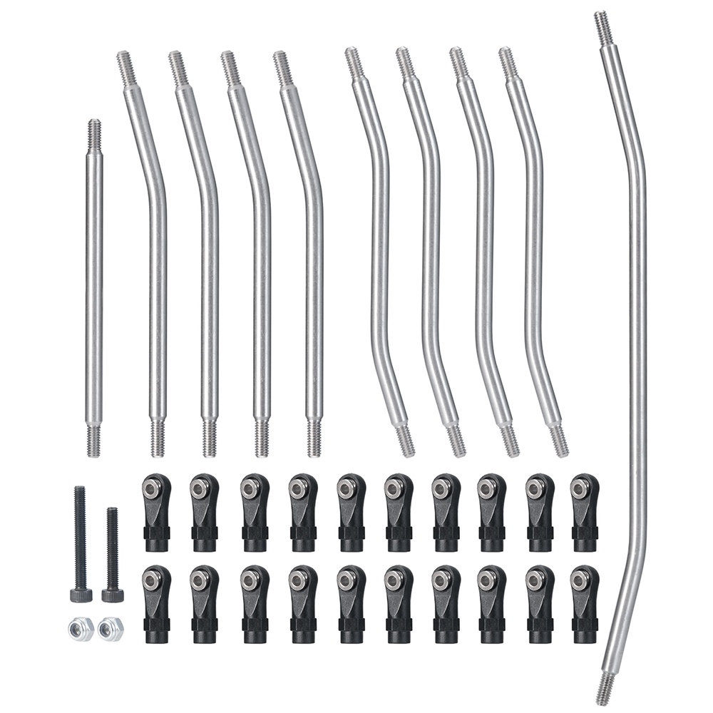 Set 10 Thanh Nối Bằng Thép Không Gỉ Cho Xe Điều Khiển Từ Xa Axial Wraith 90018 RC 1/10
