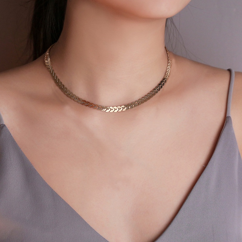 Vòng cổ Xương Cá Quyến Rũ Phong Cách Âu Mỹ