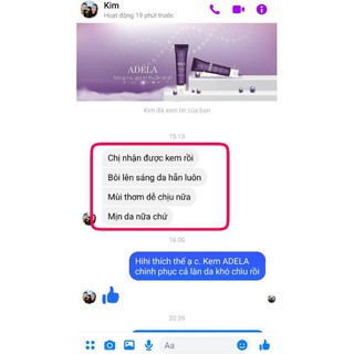 Kem dưỡng Adela