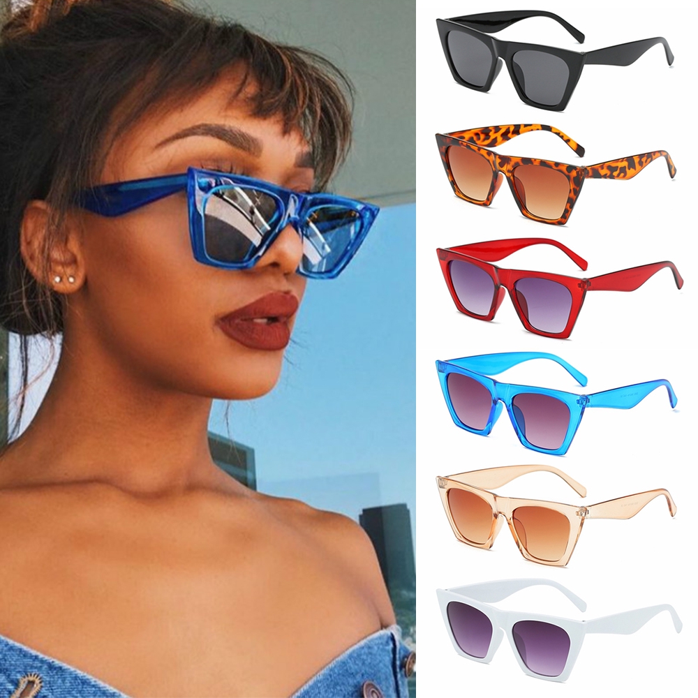 🎈FUTURE🎈 Streetwear Trendy Style Eyewear Square Frame UV400 Protection Sunglasses for Women