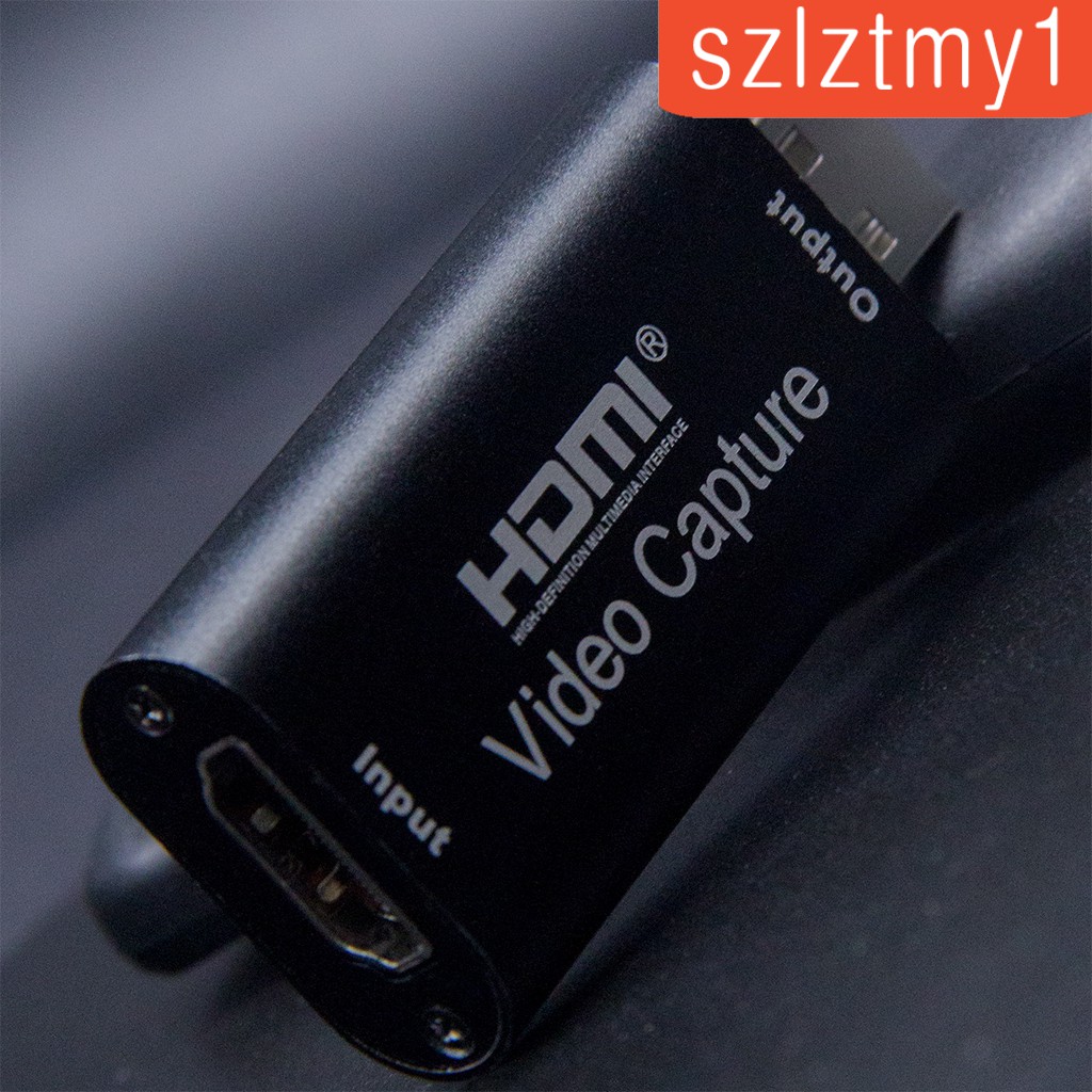 HDMI to USB Video Capture Card 1080P HD for Game/Video Live Streaming Black