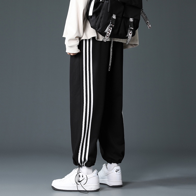 [Mẫu Mới] Quần Nam Nữ Unisex Rút Gấu Ba kẻ Sọc Phong Cách Trẻ Trung Thời Trang mixx_men QUAN NAM 103