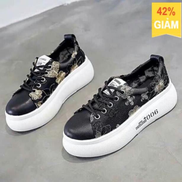 🍊 a c LV-NEW ⚡ ( Sales T8 ) Giày thể thao ren hoa đế bánh mì 3cm 😍 . 2020 2020 . 🔥 XIÊU RẺ ☯ *. ; ) * ^ ' . ˢ d t /