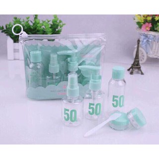 Bộ chai chiết mỹ phẩm khi đi du lịch 5 cái