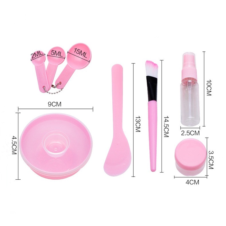 Bộ 9 Dụng Cụ Tự Làm Mặt Nạ Chăm Sóc Da Tại Nhà