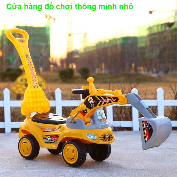 Búp bê & Đồ chơi nhồi bôngCó thể đi xe taxi lớn Máy xúc của trẻ em nhạc ngồi trên người ô tô đồ chơi kỹ thuật1