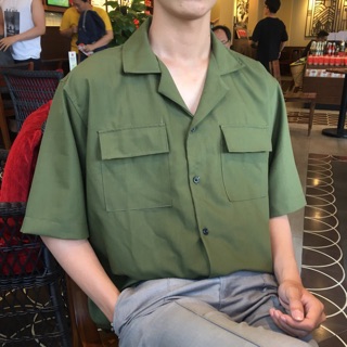 ♥️Áo sơ mi oversize style Hàn (nam nữ đều mặc đc)