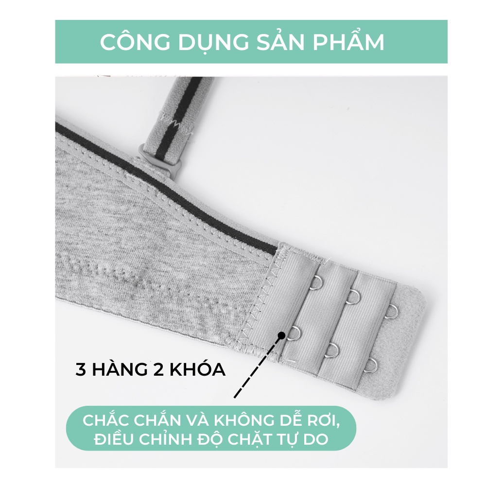 Áo Lót Có Gọng Viền Đen Nâng Ngực BEBE CHIC Cotton Nhiều Màu Phối Viền Đen Cá Tính BR003