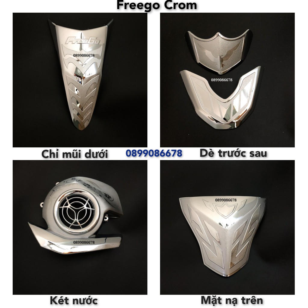 Phụ kiện Ốp Xe Freego / Gravis Mio 2019, 2020, 2021 Crom, Chrome