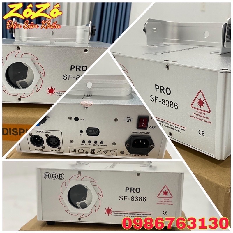 Đèn laser 8386 pro,đèn bay phòng đẹp