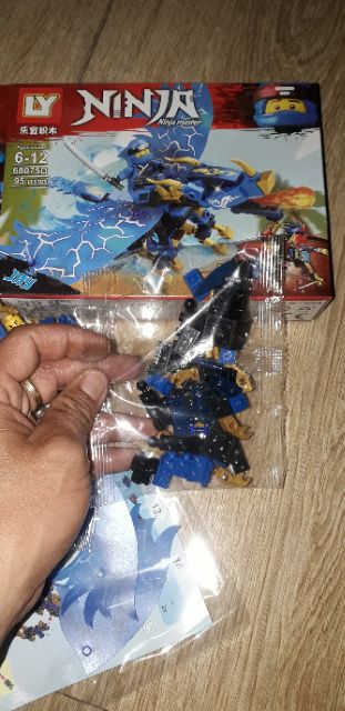 Lắp ráp 1 hộp LegoNinja Rồng có cánh 68075 có trên 100 chi tiết bằng nhựa ABS