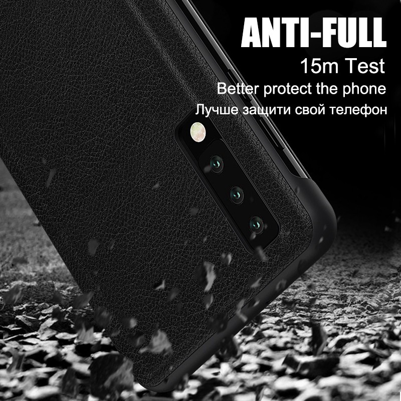 Bao da điện thoại nhựa có ô cửa sổ thông minh Huawei P40 Pro P40 P10 P10 Plus P30 Pro P30 P20 Pro P20 P20 Lite P30 Lite