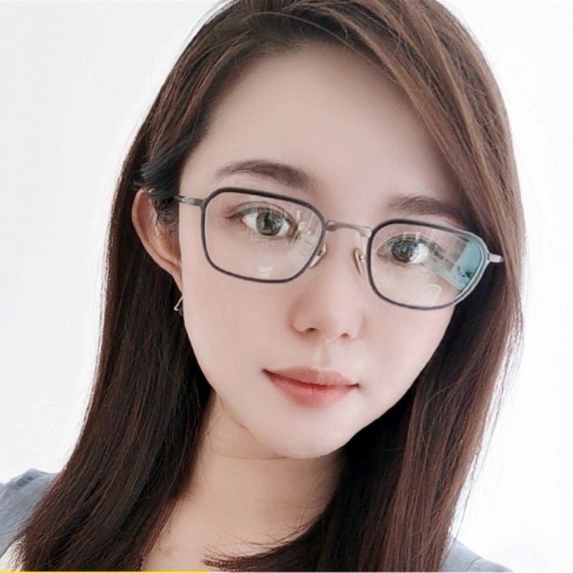 Kính Cận Gọng Titan Siêu Nhẹ Hình Chữ Nhật Nhỏ Phong Cách Nhật Bản Cho Nam Nữ bradbury