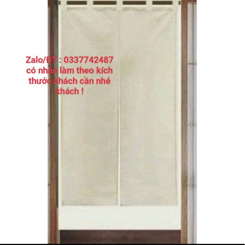 Rèm cửa kiểu Nhật, bản treo, xẻ giữa phong cách Vintage được ưa chuộng hiện nay ( Có nhận may theo kích thước khách cần)