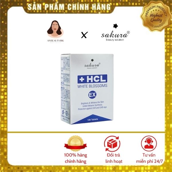 Viên uống giảm nám chuyên sâu Sakura White Blossoms HCL Ex