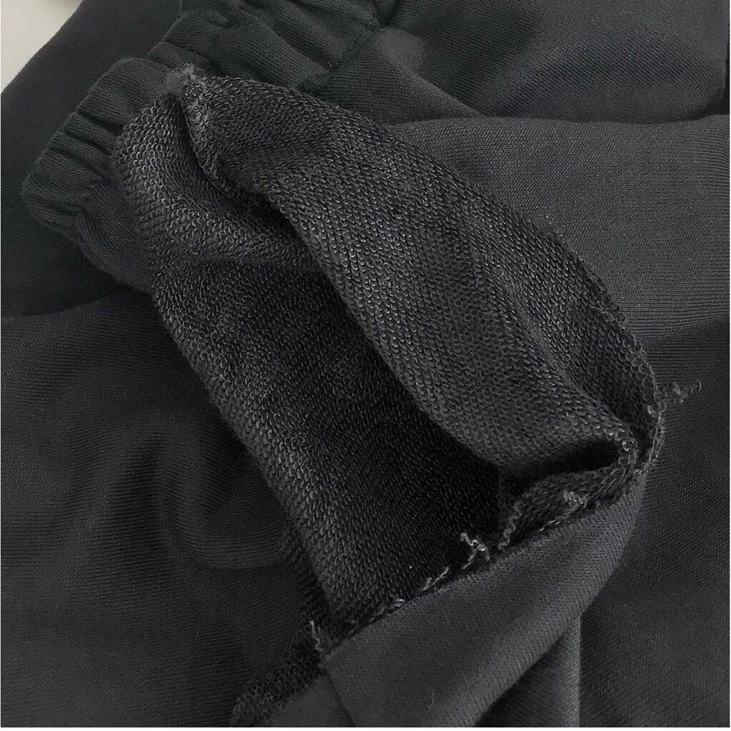 Quần nỉ trơn ống xuông rộng tưa gấu Unisex | BigBuy360 - bigbuy360.vn