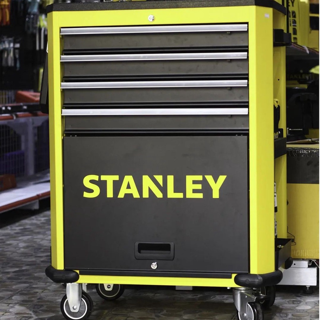 Kệ tủ đựng dụng cụ 27″ 4 ngăn STANLEY STST74305-8 Dung tích lớn Tủ đựng đồ nghề gồm 4 ngăn đựng, có thể khóa lại