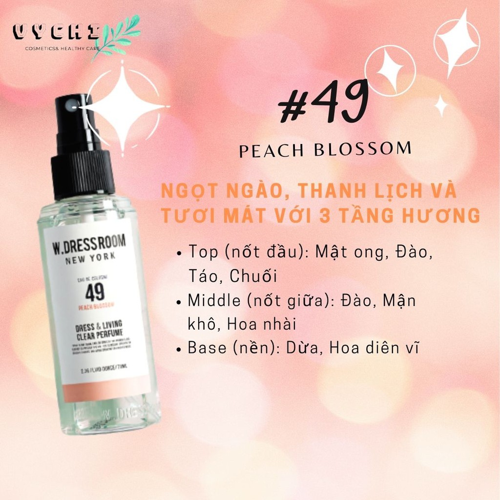 Nước Hoa Xịt Thơm W.Dressroom Dress & Living Clear Perfume No.49 & No.97 – ‘Cheap moment’ cùng sao KPOP