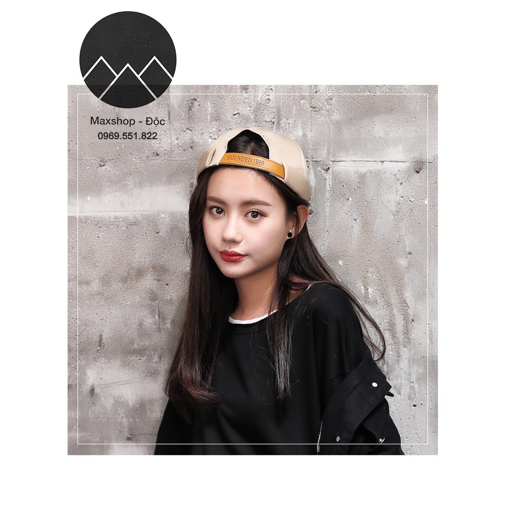 Mũ nồi miki hat, nón không lưỡi chai, nón dưa hấu chất cotton Maxshop Độc