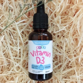 Vitamin D3 Holland Barrett UK cho bé 0-12 tháng 30mil