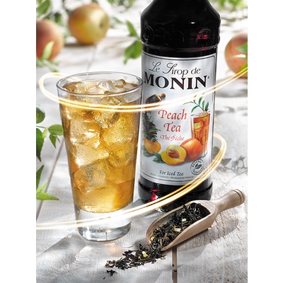 Siro Monin trà đào (peach tea) chai 700ml. Hàng Công ty có sẵn giao ngay