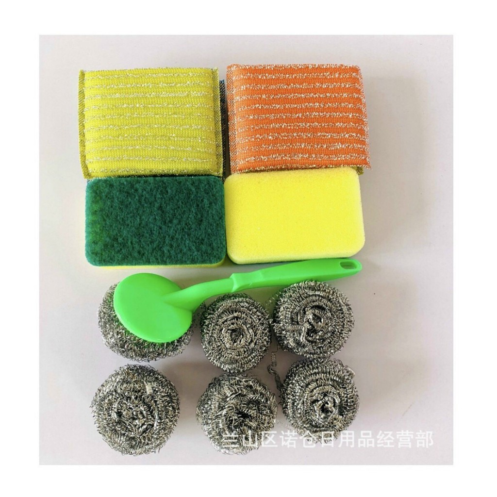 D109 Set 12 Chi Tiết Cọ Rửa Xoong Nồi