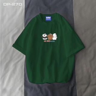 Coton 100% Áo Thun Nam Nữ Tay Lỡ Unisex Phông Trơn Oversize Form Rộng Basic Tee MÀU XANH RÊU HÌNH GẤU PHI HÀNH GIA CHẤT