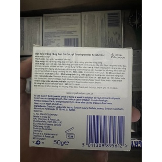 Bột làm trắng răng EUCRYL 50g