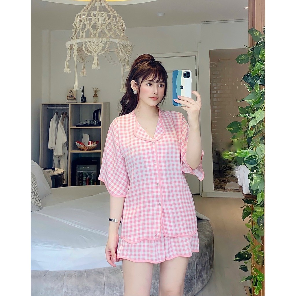 Bộ lụa satin mango đùi cao cấp | BigBuy360 - bigbuy360.vn