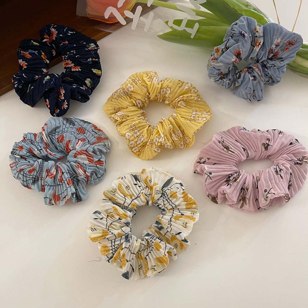 Dây Chun Buộc Tóc Gắn Hoa Xinh Xắn Dành Cho Nữ