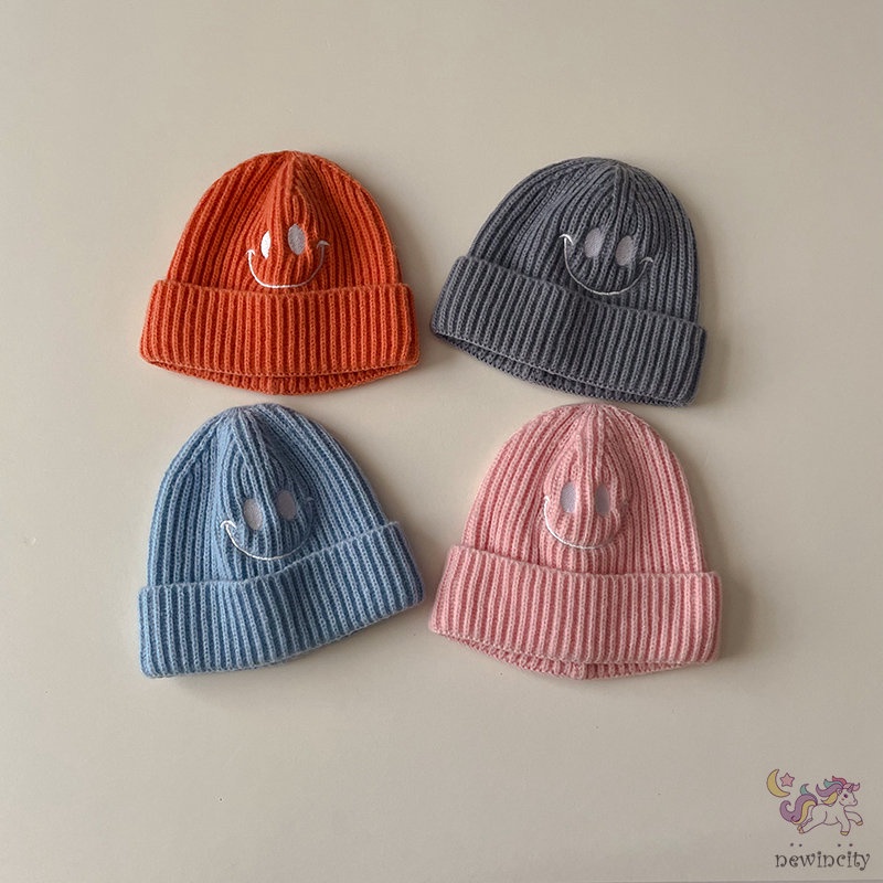 Mũ Dệt Kim Thêu Họa Tiết Hoạt Hình Kiểu Hàn Quốc Thời Trang Thu Đông Cho Bé Gái