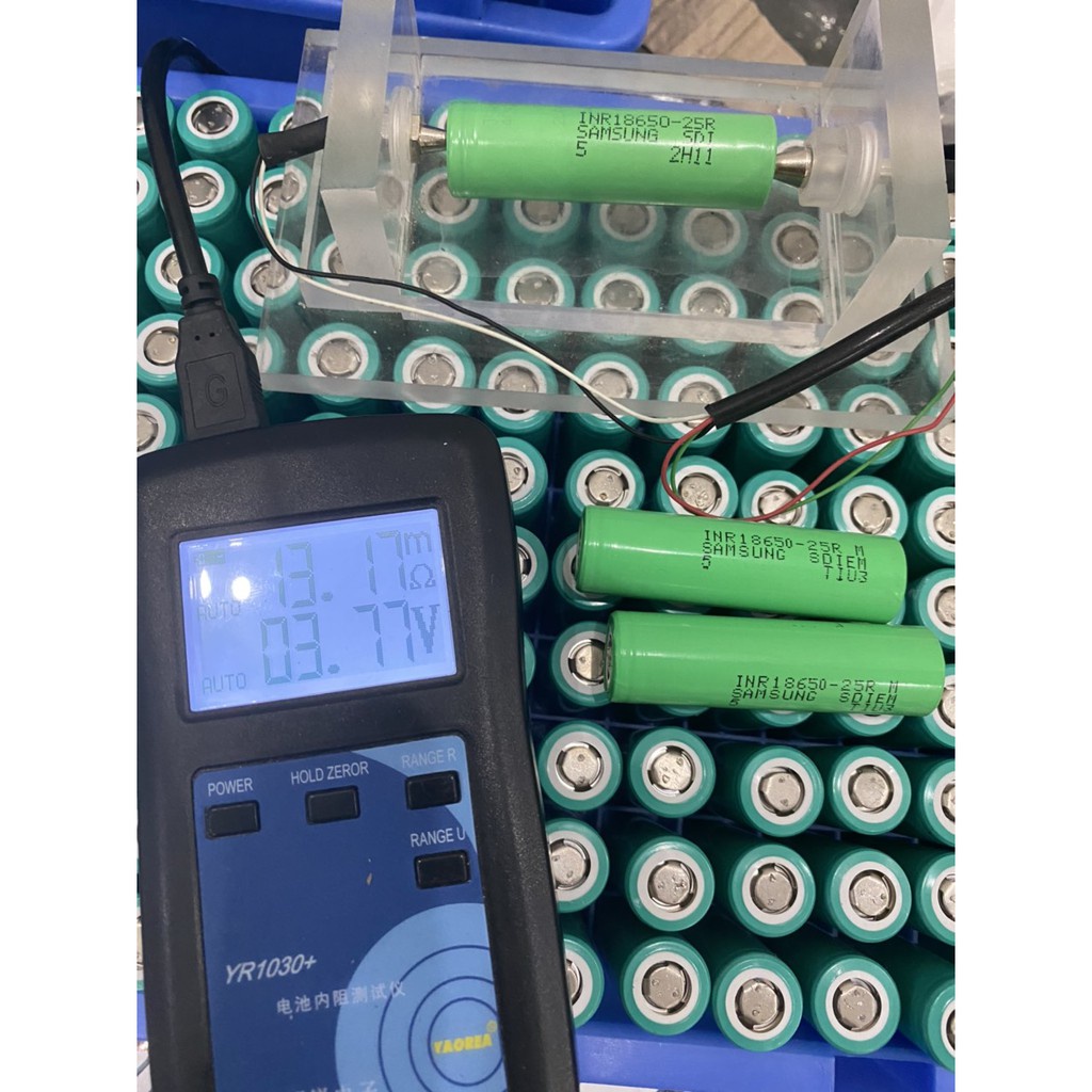 Pin SamSung 25R tháo khối chính hãng ~2500mah.