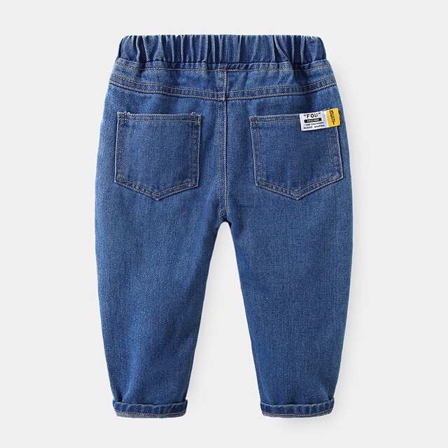 Quần jean WELLKIDS họa tiết đơn giản chất jean mềm