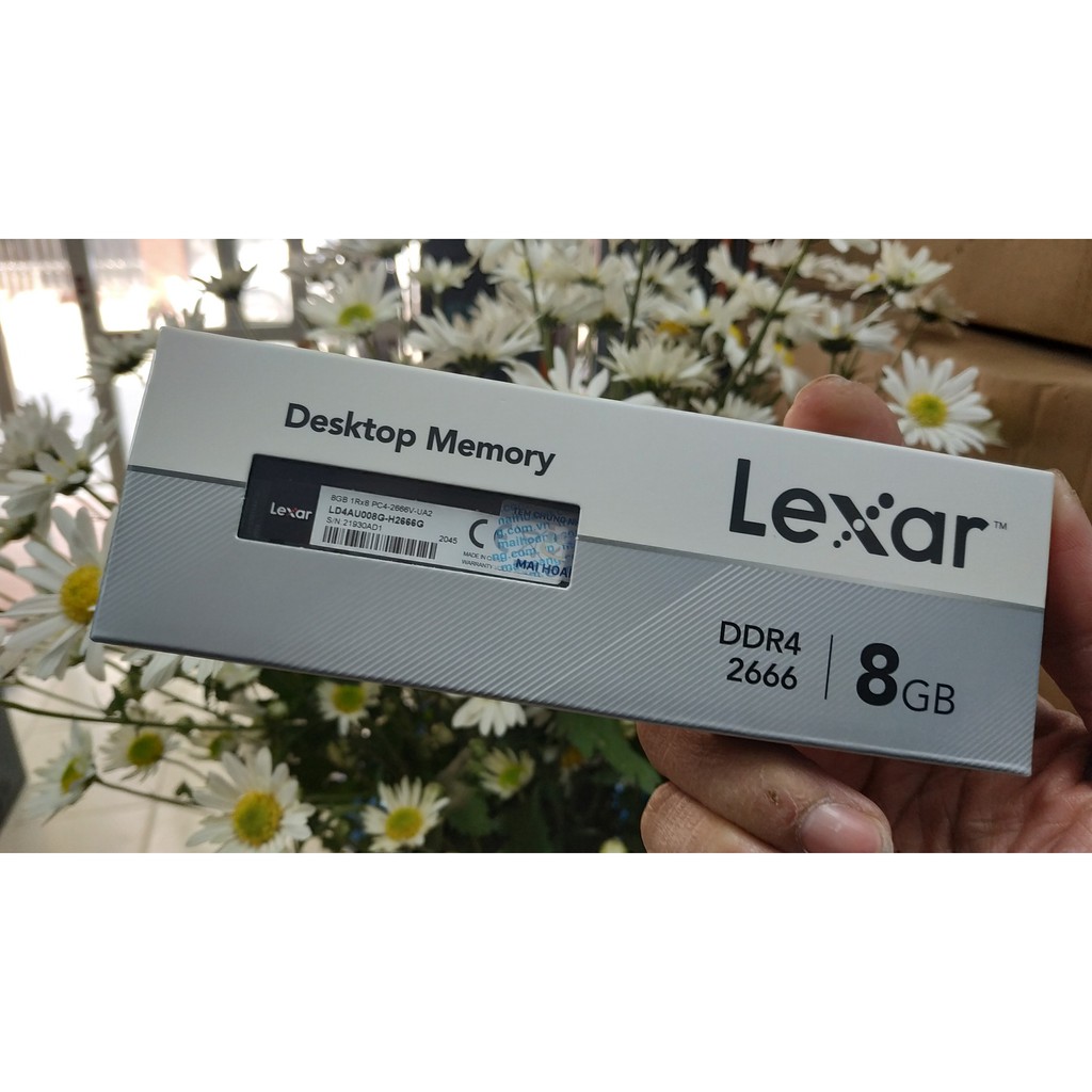 Bộ nhớ trong Ram DDR4 Lexar 8G Bus 2666 - New - Chính Hãng Mai Hoàng - Lỗi 1 đổi 1