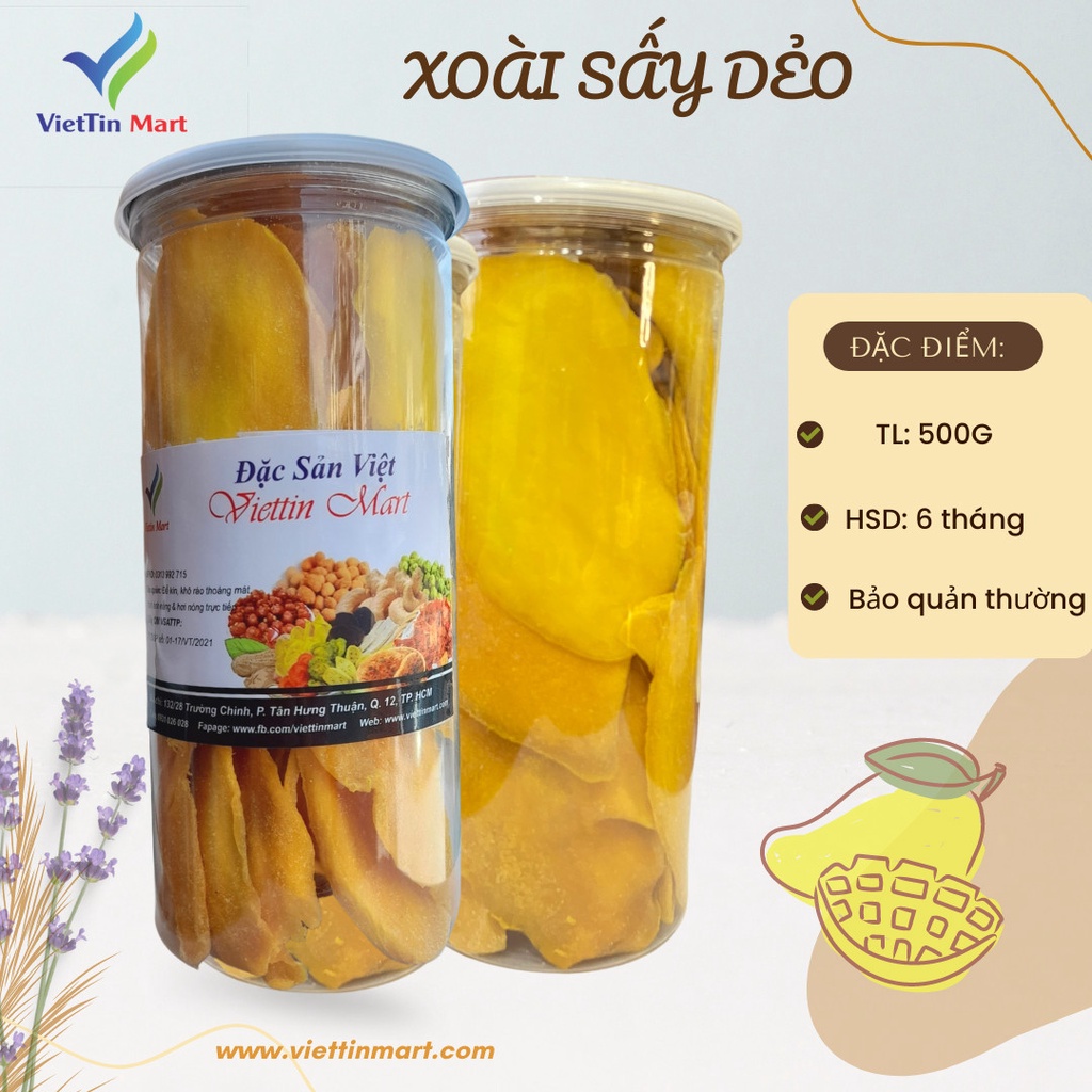 Xoài Sấy Dẻo Viettin Mart 500G