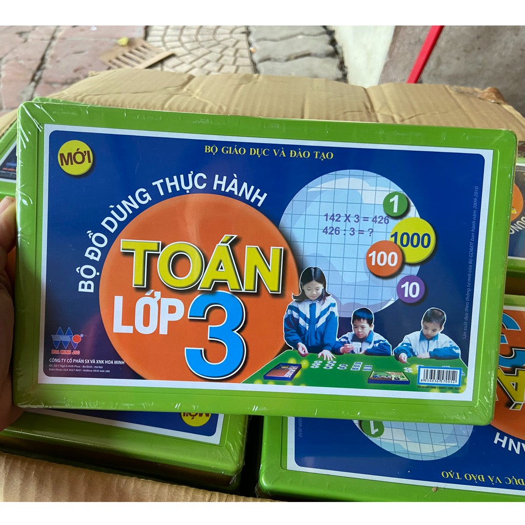 BỘ ĐỒ DÙNG THỰC HÀNH TOÁN LỚP 3