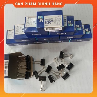 Kẹp sắt đen kẹp tài liệu 19mm lực kẹp khỏe giữ giấy chắc chắn lò xo bền