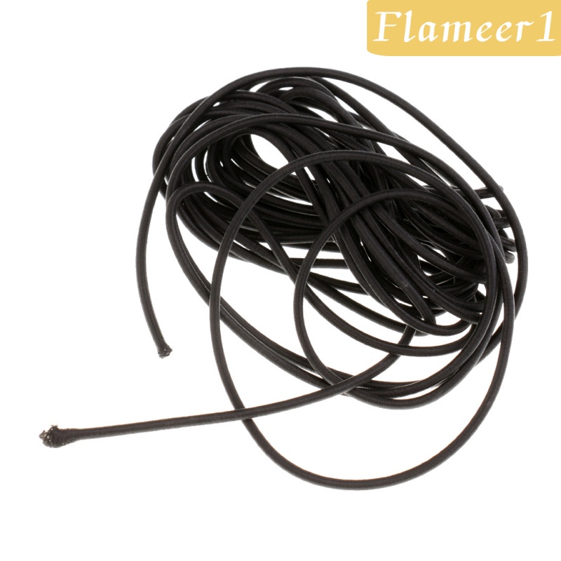 [Flameameer1] Dây Bungee Đàn Hồi Màu Đen Dài 5m Dày 3mm