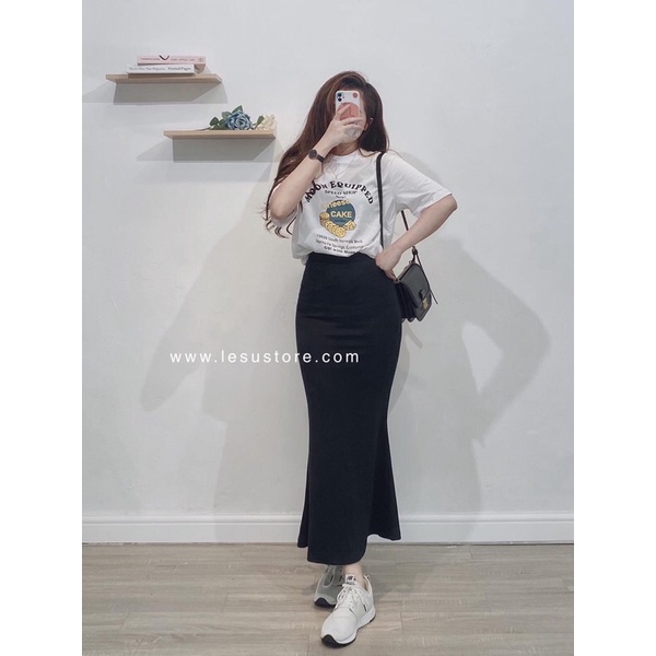 Áo crop - Chân váy đuôi cá